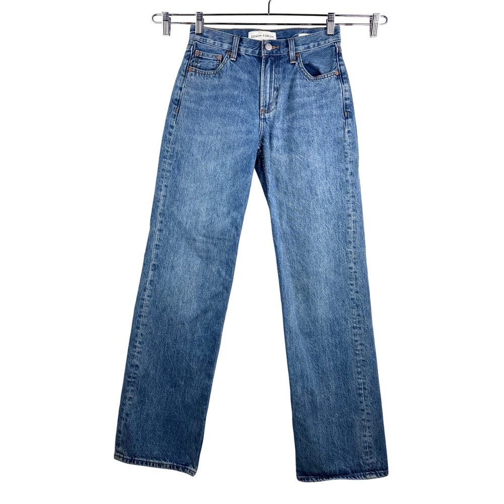 Denim Forum‎ The 90s Iggy Lo-Rise Baggy Jeans Womens 23 Blue Aritzia Wide Leg